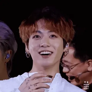 😁 Jungkook KOOK HOPE GIFS K-pop, cantante, retrato, ídolo, BTS, Jungkook, música telegram sticker
