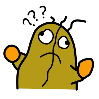 😳 dessin animé, monstre, personnage, animation, humour whatsapp sticker