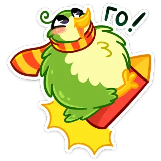 🚀 ГО! pássaro, desenho animado, adesivo, papagaio, alegre, vai, russo telegram sticker