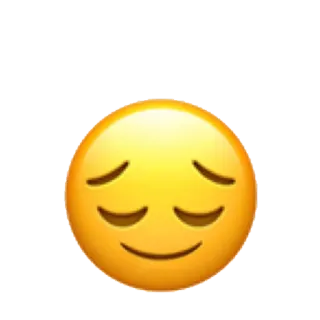 😢 Biểu tượng cảm xúc, Mặt cười, Khuôn mặt, Vui vẻ, Biểu cảm, Hài lòng telegram sticker