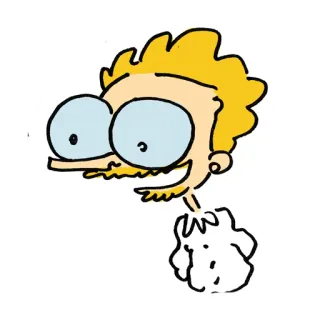 🤓 Kreskówka, Ilustracja, Postać telegram sticker