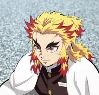 ☄ Rengoku Demon Slayer 动漫, 鬼灭之刃, 炼狱杏寿郎, 角色, 漫画 telegram sticker