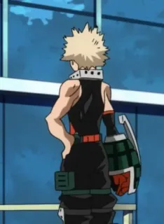 🔲 Bakugo My Hero Academia Аниме, Манга, Моя Геройская Академия, Бакуго, Персонаж, Герой whatsapp sticker
