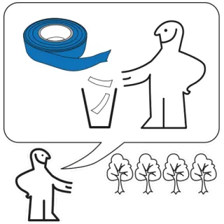 🗑 stickers, drôle, mème, arbre, poubelle, ruban adhésif telegram sticker