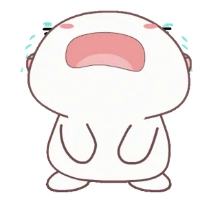 😭 울음, 슬픈, 이모티콘, 만화, 눈물, 감정적인 telegram sticker