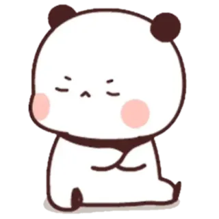 🐼 Панда, Медведь, Милый, Наклейка, Мультфильм, Животное telegram sticker