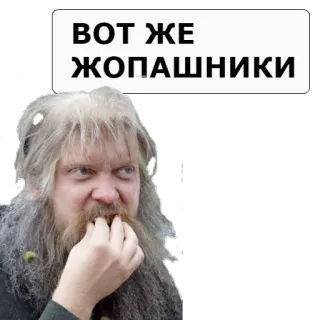 😠 ВОТ ЖЕ ЖОПАШНИКИ обидный, злой, мужчина, сленг, грубый telegram sticker