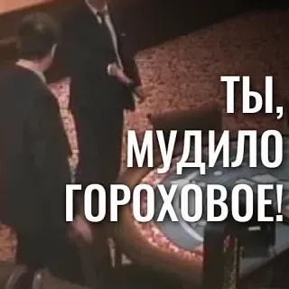 🌽 ТЫ, МУДИЛО ГОРОХОВОЕ! whatsapp sticker