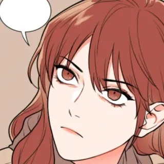 🧶 woman, cartoon, portrait, face, expression telegram sticker