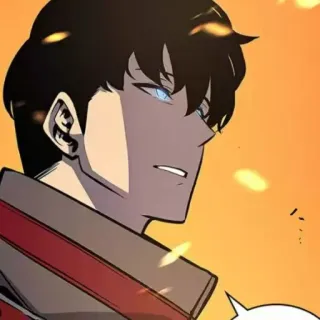 😕 Anime, Homme, Personnage, Portrait, Art numérique, Dessin animé telegram sticker