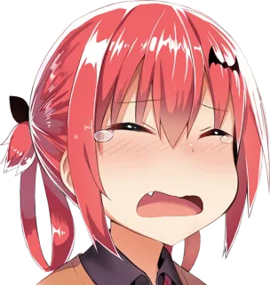 😭 Satania Gabriel Dropout Аниме, Плачущая, Девочка, Грустная, Satania, Gabriel DropOut telegram sticker