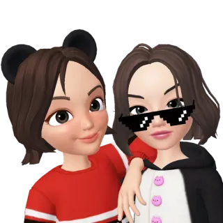 💘 Avatar, Freunde, Cartoon, Leute, Selfie, Digitale Kunst whatsapp sticker