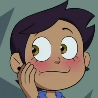 😳 Luz Noceda The Owl House cartoon, animated, Luz Noceda, The Owl House, smiling, cute telegram sticker