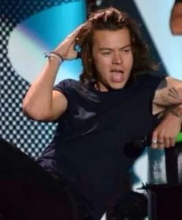 😏 Harry Styles harry styles, one direction, singer, celebrity, pop star telegram sticker