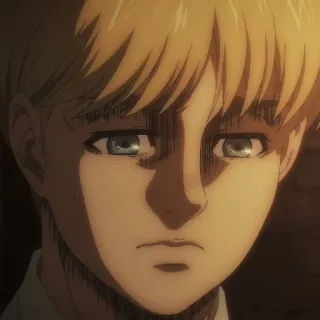⚔️ Armin Arlert Attack on Titan anime, manga, character, portrait, armin arlert, attack on titan telegram sticker