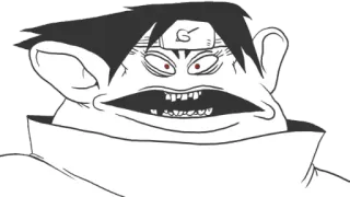 😫 anime, cartoon, sasuke, ninja, funny, grotesque, uchiha telegram sticker