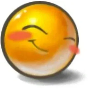 🍓 Smiley face smiley, emoji, blushing, happy, cute, sticker telegram sticker