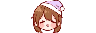 ☺️ Anime, Sen, Słodkie, Dziewczyna, Kawaii, Chibi, Śpiący telegram sticker