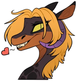😍 drago, furry, cartone animato, animale, fantasy, adesivo whatsapp sticker