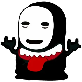 🤘 Desenho animado, Engraçado, Monstro, Fantasma, Humor, Bobo, Personagem telegram sticker