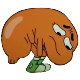 😞 Darwin Watterson The Amazing World of Gumball Dibujo animado, Pez, Darwin, Triste, Naranja whatsapp sticker
