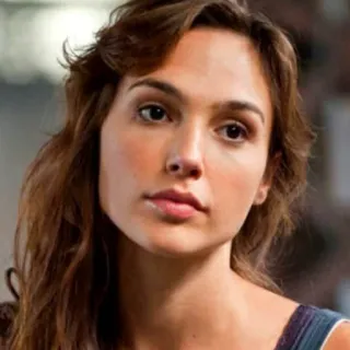 😒 woman, portrait, actress, gal gadot, celebrity telegram sticker