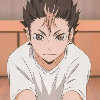 🗿 Yu Nishinoya Haikyuu!! anime, haikyuu, volleyball, nishinoya, sports telegram sticker