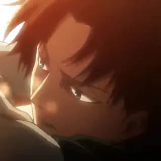 ✨ Levi Ackerman Attack on Titan Anime, Levi Ackerman, Attack on Titan, Karakter, Sedih, Manga, AoT telegram sticker