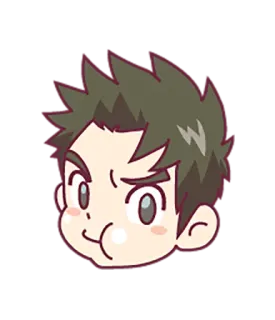😠 Anime, Manga, Cartoon, Boos, Emoticon, Gezichtsuitdrukking, Digitale kunst telegram sticker