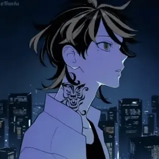 😾 アニメ, キャラクター, ポートレート, 都市景観, タトゥー telegram sticker