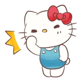 😀 Hello Kitty carino, gattino, gatto, cartone animato telegram sticker