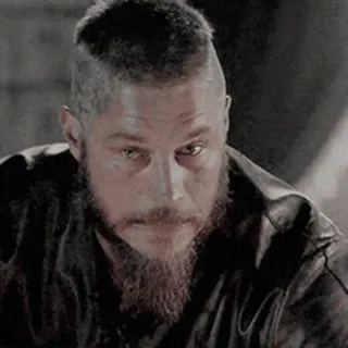 🪓 Ragnar Lothbrok Vikings ไวกิ้ง, แร็กนาร์, โลธบรอค, ประวัติศาสตร์, รายการทีวี, นักรบ telegram sticker