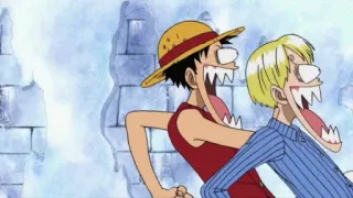 😨 Monkey D. Luffy, Sanji One Piece Anime, One Piece, Ruffy, Sanji, Lustig telegram sticker