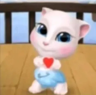 🌟 Talking Angela Talking Tom and Friends telegram sticker