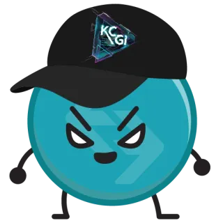 😠 KCGI karakter, kartun, stiker, maskot telegram sticker