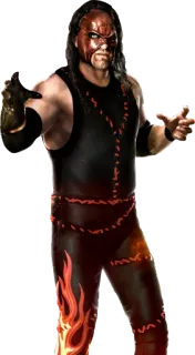 👻 Kane рестлинг, WWE, монстр, маска, профессиональный рестлер whatsapp sticker