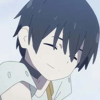🦋 Anime, Postać, Uśmiech, Chłopak telegram sticker