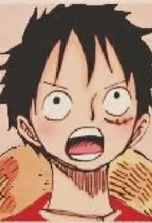😧 Monkey D. Luffy One Piece Аниме, Ван Пис, Монки Д. Луффи, Пират, Соломенная шляпа, Мультфильм telegram sticker