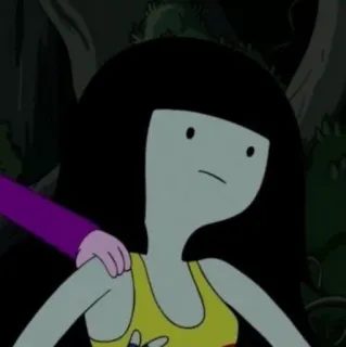 🖤 Marceline Adventure Time cartoon, vampire, adventure time, marceline, animated whatsapp sticker