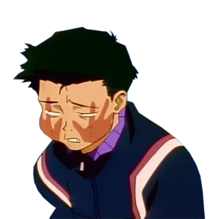 🖐 anime, boy, sad, upset, character telegram sticker