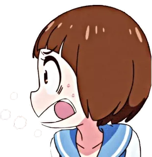 😨 Mako Mankanshoku Kill la Kill 애니메이션, 만화, 충격, 표정, 만화, 킬라킬, 만칸쇼쿠 마코 telegram sticker