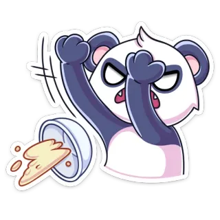 😡 Panda, Muntah, Sakit, Kesal, Binatang whatsapp sticker