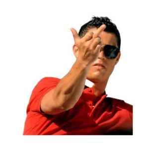 🖕 mittelfinger, geste, unhöflich, beleidigend, mann, sonnenbrille telegram sticker