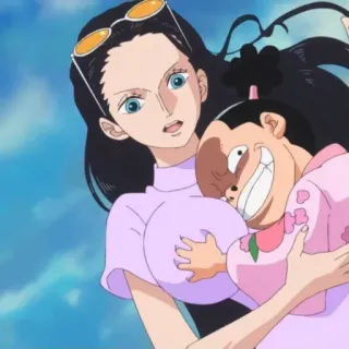 😧 Nico Robin One Piece Anime, Manga, One Piece, Strohhutpiraten, Nico Robin, Momonosuke telegram sticker