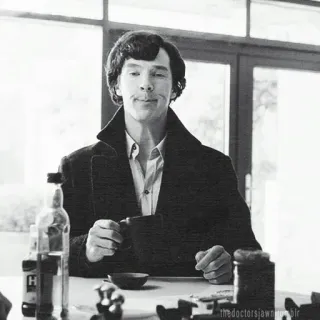 🔎 Sherlock Holmes Sherlock benedict cumberbatch, sherlock, sherlock holmes, thé, bbc whatsapp sticker
