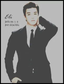 🃏 Eli Eli
BIRTH 1991. 3. 13
BODY 180CM/68KG man, suit, portrait, kpop, idol, korean, singer whatsapp sticker