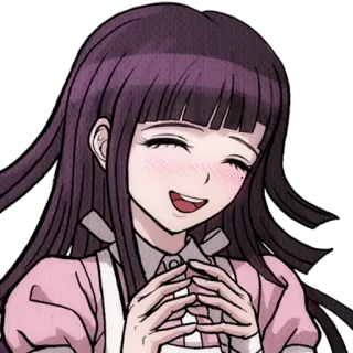 😄 Mikan Tsumiki Danganronpa Anime, Cô gái, Dễ thương, Vui vẻ, Mikan, Danganronpa telegram sticker