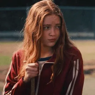 🥕 Max Mayfield Stranger Things Max Mayfield, Stranger Things, Sadie Sink, Netflix, Serie whatsapp sticker