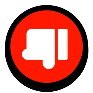 👎 差评, 不喜欢, 负面, 拒绝, 不好 telegram sticker