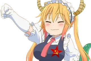 👊 anime, dragon, cartoon, communist telegram sticker